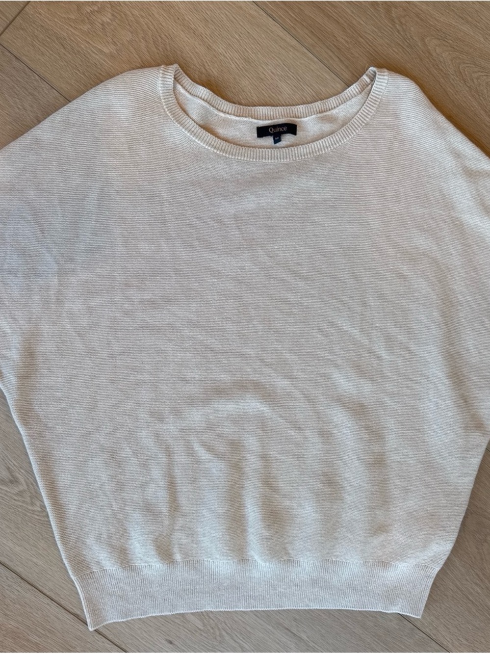 Quince Women's Crewneck Sweater in Light Cream